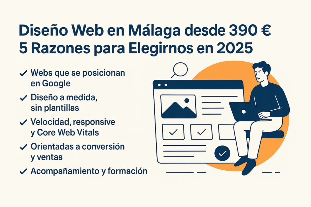 5 razones para elegir diseño web profesional en Málaga desde 390 €