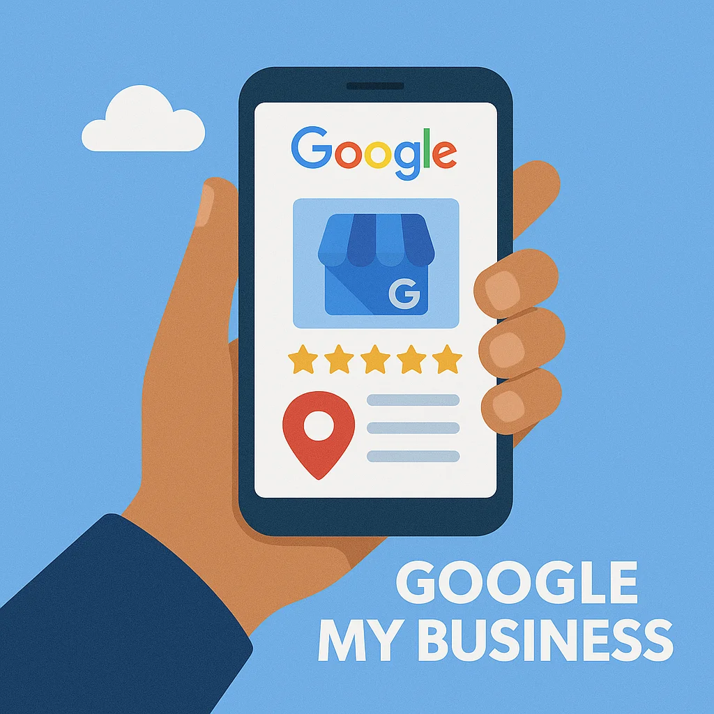 gestión de ficha Google My Business con geolocalización y mapa de búsqueda
